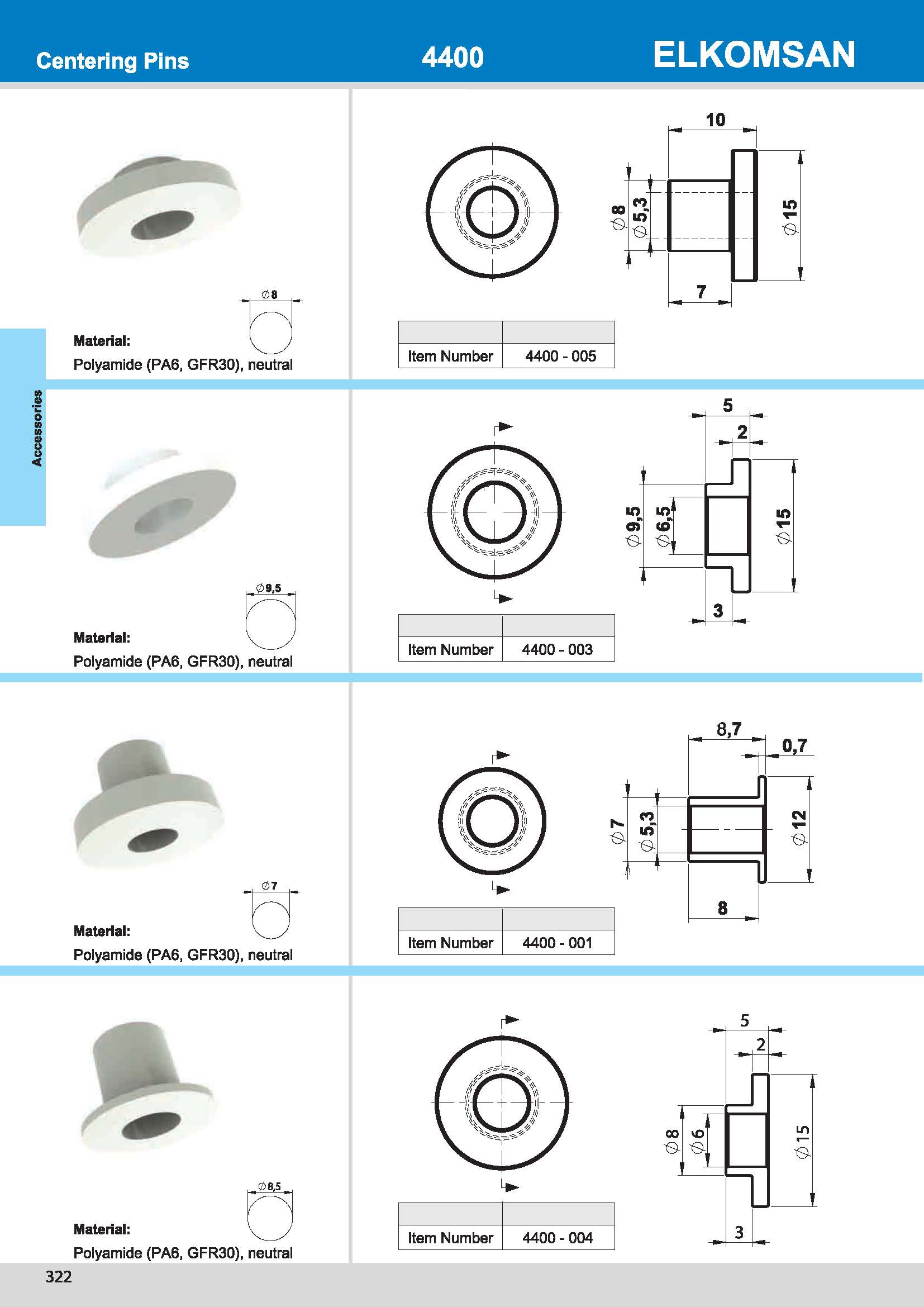 4400-005 Centering Pin