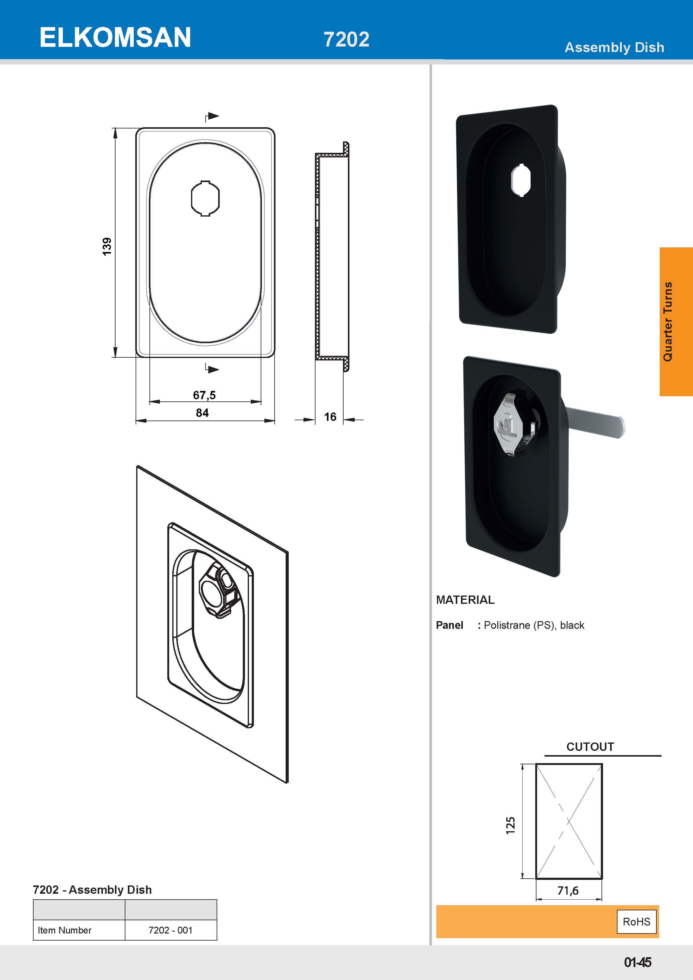 7202 Assembly Dish Padlock 