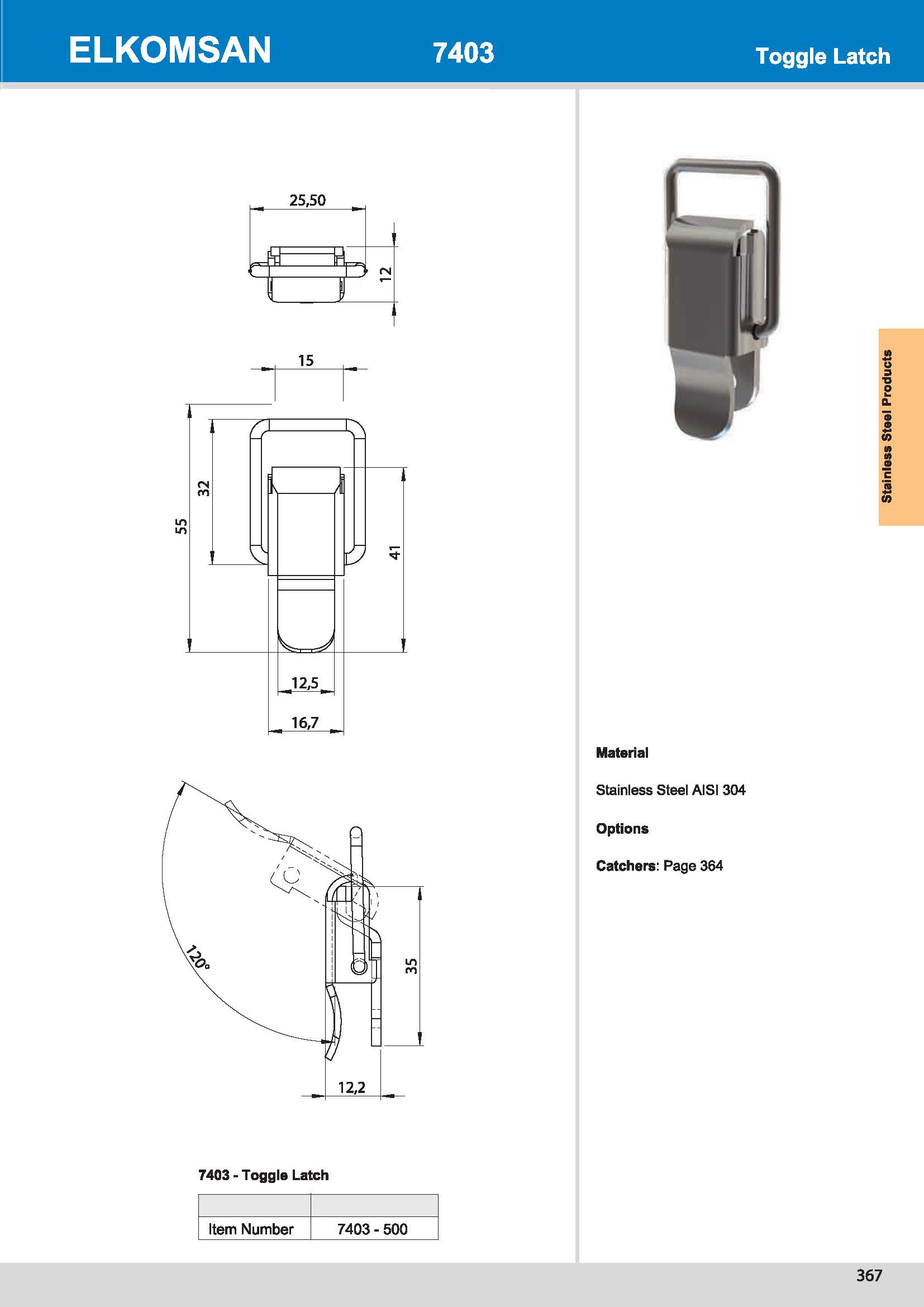 7403-500 Toogle Latch