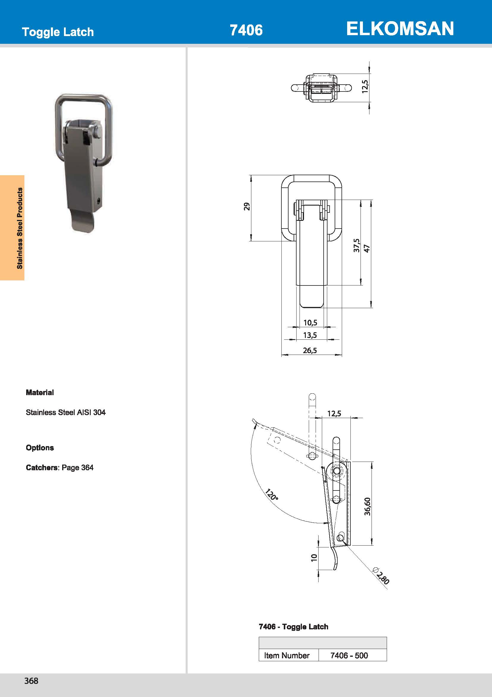 7406-500 Toogle Latch