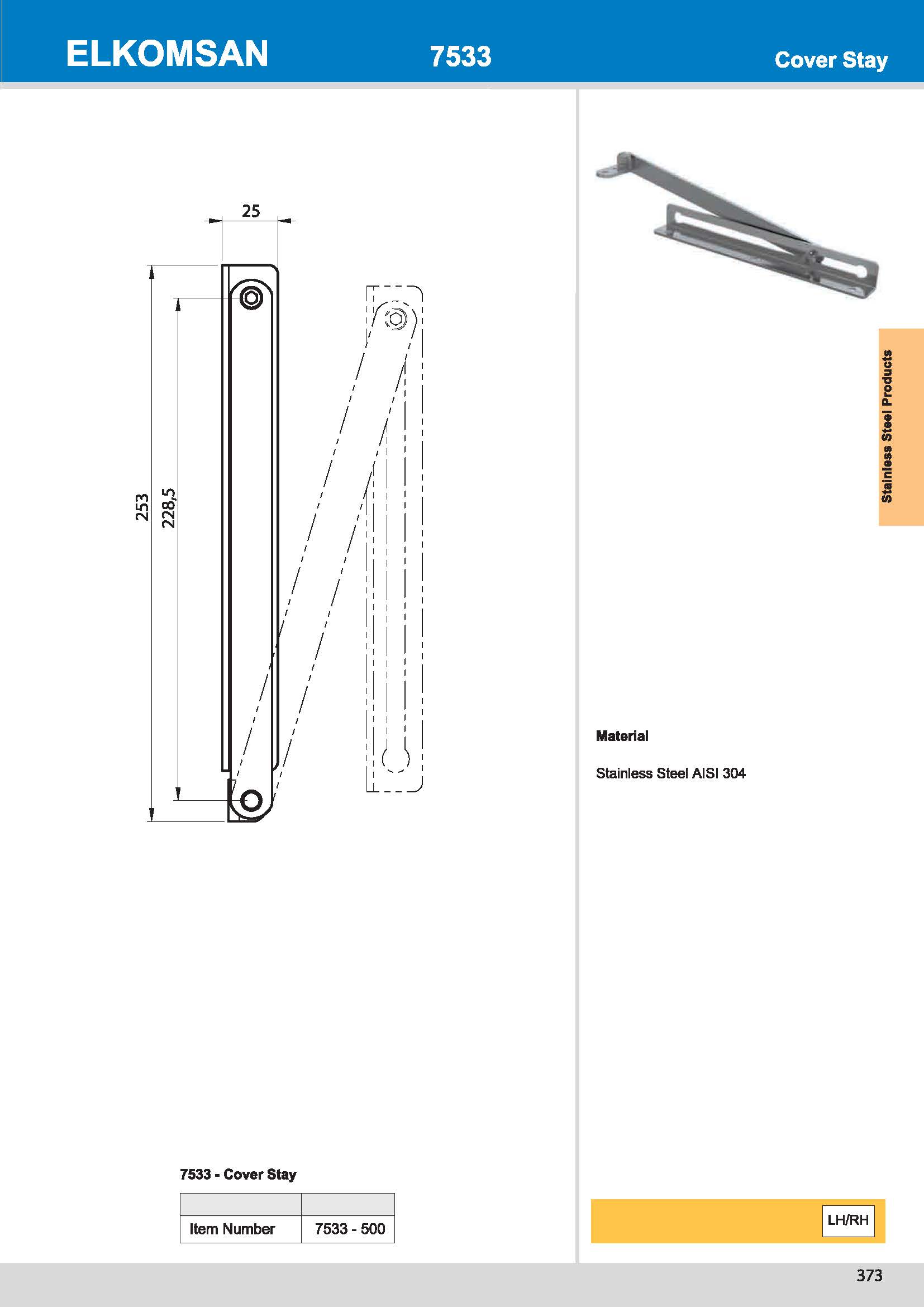 7533-500 Cover Stray