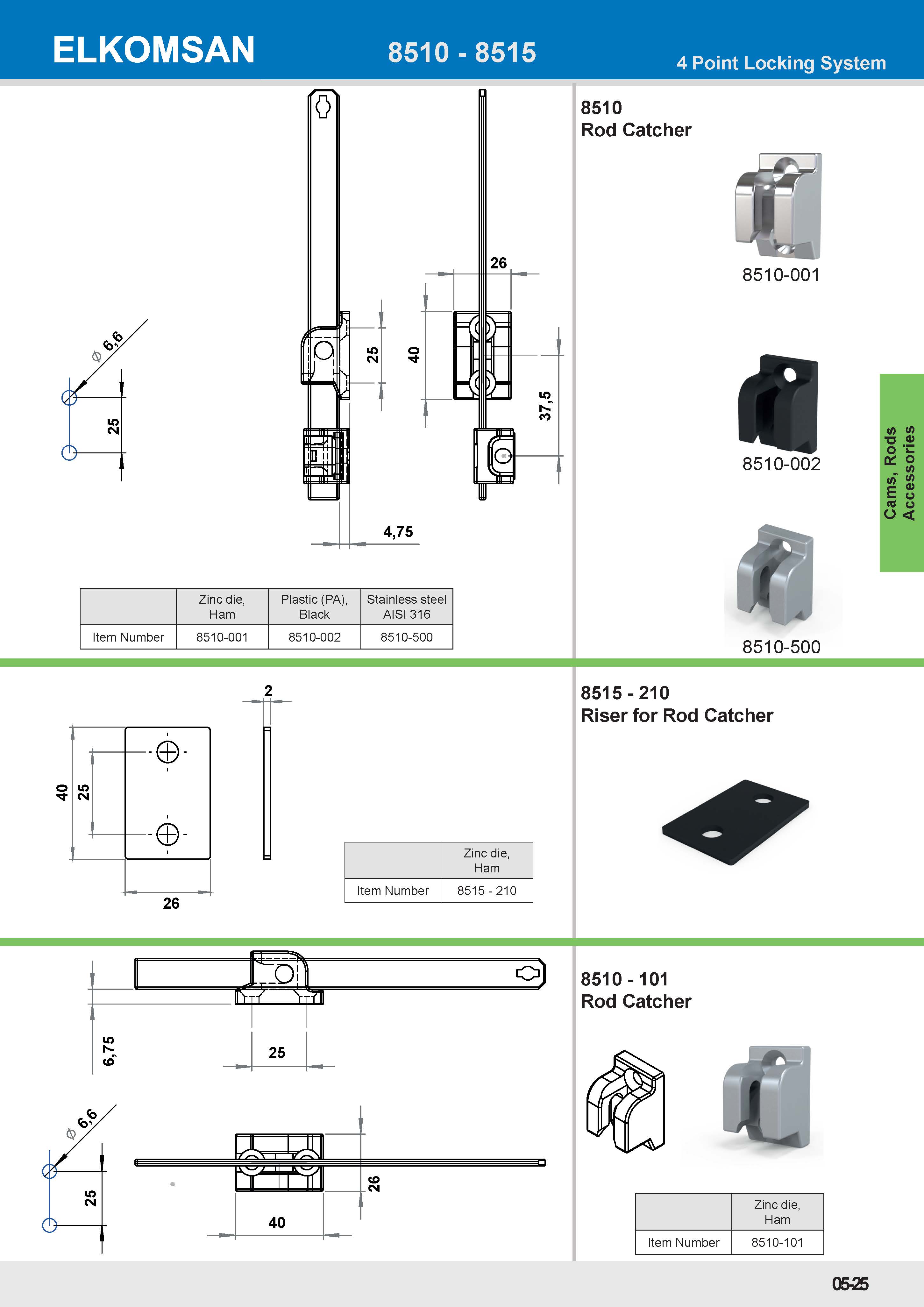 8515-210 Riser for Rod Catcher