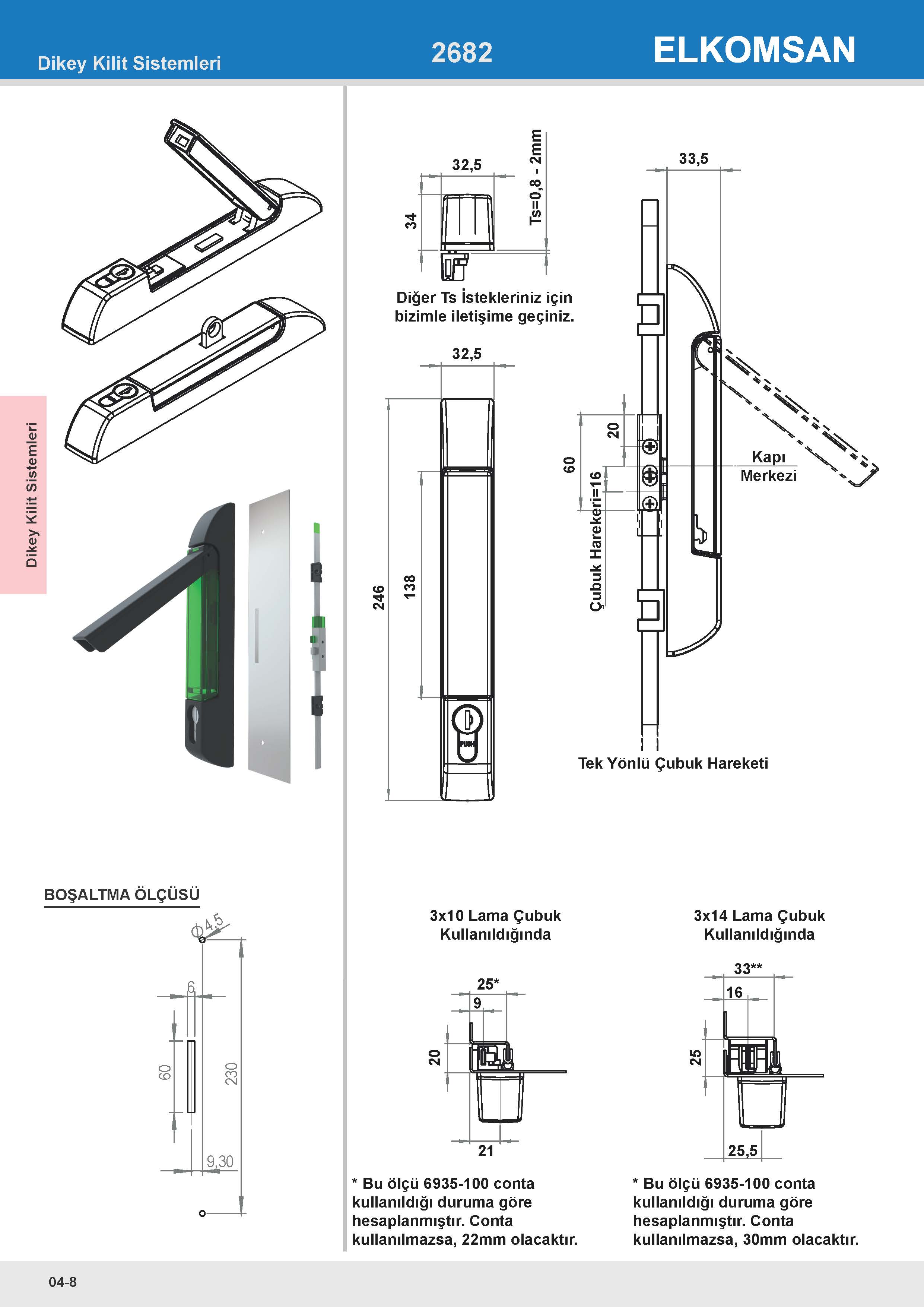 2682 Dikey Kilit Sistemleri