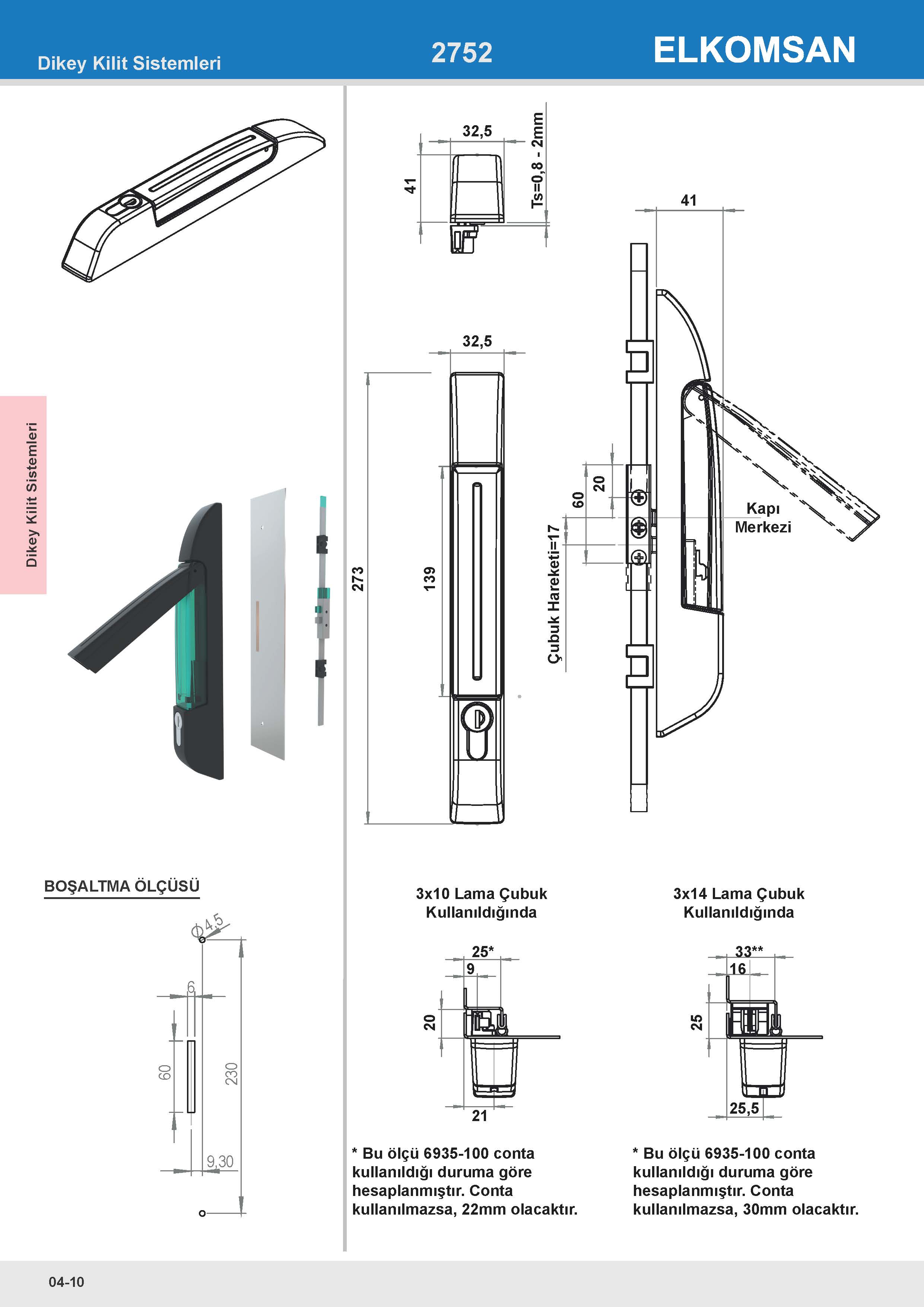 2752 Dikey Kilit Sistemleri