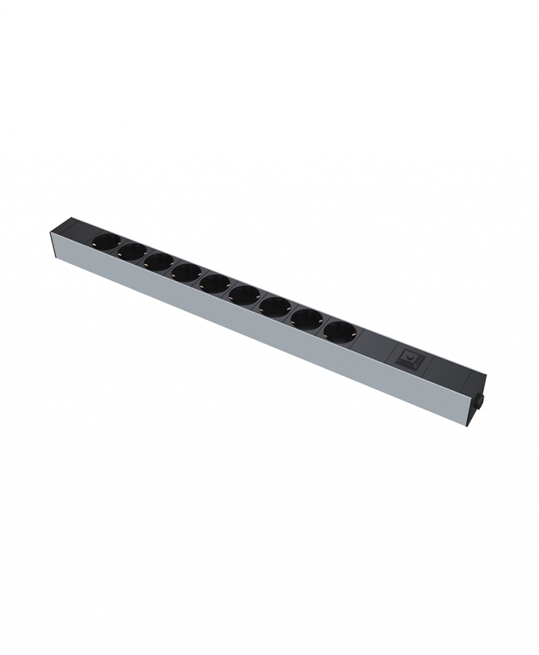 8130 PDU -1U 9 Prizli Aşırı Akım Korumalı