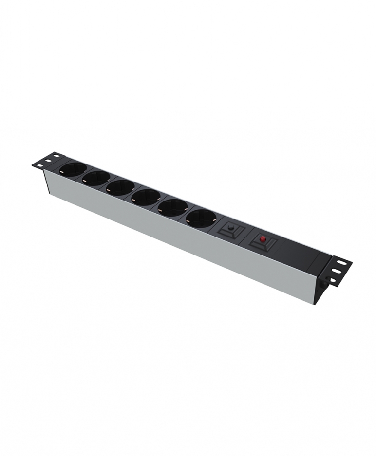 8070 PDU -19" 1U Aşırı Akım Korumalı, Şok Korumalı